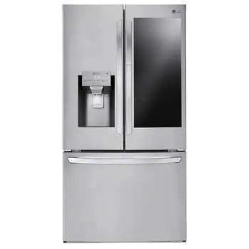 LG 27.5 cu. ft. Wi-Fi Enabled InstaView Refrigerator with Door-In-Door!

-Brand new, handles and shelves wrapped in factory plastic