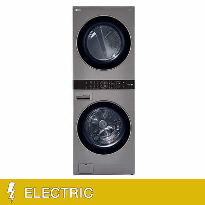 LG WashTower Single Unit ELECTRIC with Center Control 4.5 cu. ft. Front Load Washer and 7.4 cu. ft. Dryer!

-Brand new never used, does have two small indents, photos shown