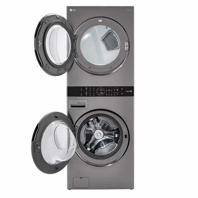 LG WashTower Single Unit ELECTRIC with Center Control 4.5 cu. ft. Front Load Washer and 7.4 cu. ft. Dryer!

-Brand new never used, does have two small indents, photos shown