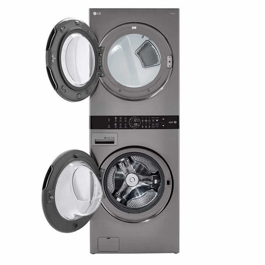 LG WashTower Single Unit ELECTRIC with Center Control 4.5 cu. ft. Front Load Washer and 7.4 cu. ft. Dryer!

-Brand new never used, does have two small indents, photos shown