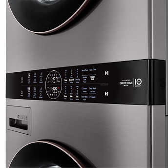 LG WashTower Single Unit ELECTRIC with Center Control 4.5 cu. ft. Front Load Washer and 7.4 cu. ft. Dryer!

-Brand new never used, does have two small indents, photos shown