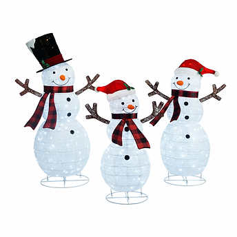 LED Pre-Lit Pop-Up Snowman Family!

-Brand new in the box 