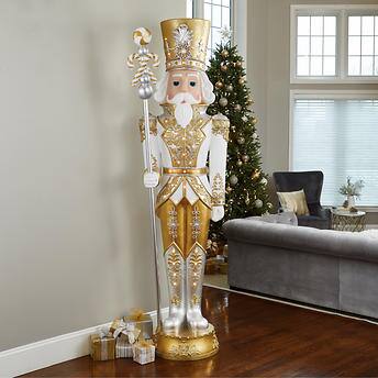 8' LED Metallic Grand Nutcracker with Music!

-Brand new in the box (Box is very tall - must bring TRUCK or Trailer for pickup)