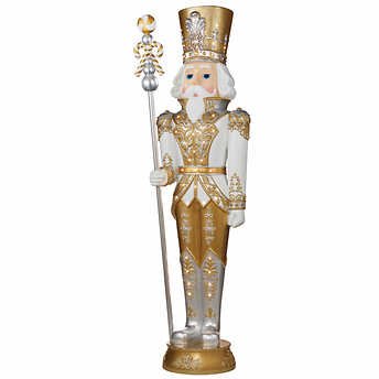 8' LED Metallic Grand Nutcracker with Music!

-Brand new in the box (Box is very tall - must bring TRUCK or Trailer for pickup)