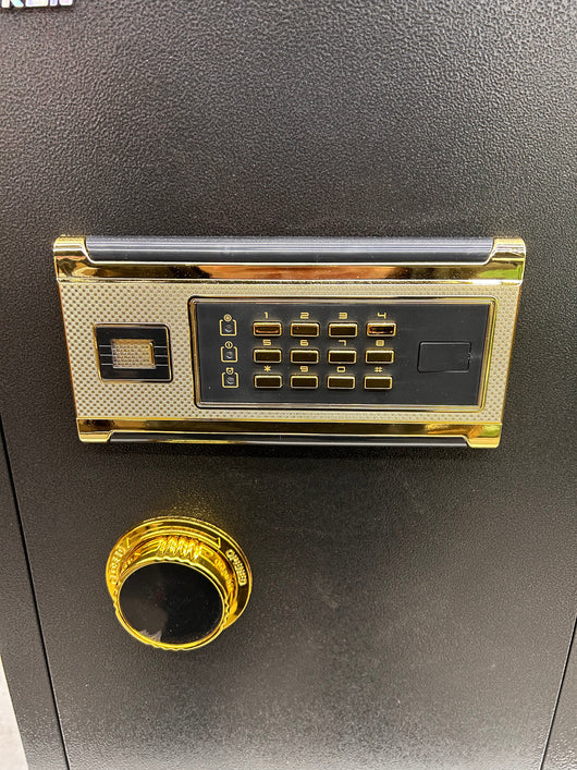 DNYKER Fireproof and Waterproof Safe Box, 2.05 Cubic Feet Digital Keypad Combination Lock Cabinet with Two Ways to Open, Black Anchoring Security Safe for Home Office Hotel**New**