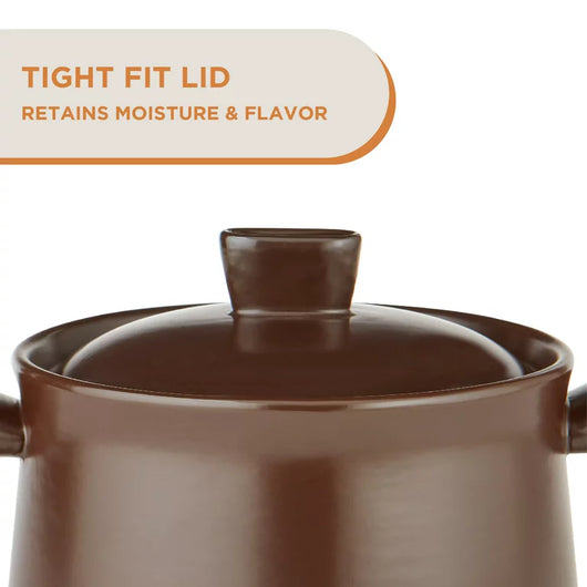 Supor 4.8-quart Pottery Cooking Pot with Lid, Round & Deep Design Great for Stews and other One Pot Meals**New in Box**