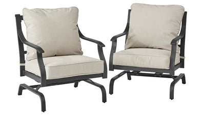 Better Homes & Gardens Newport 2-Piece Deep Seating Stationary Rockers!! NEW AND ASSEMBLED, MINOR SHIPPING DAMAGE(PHOTOS SHOWN)!!