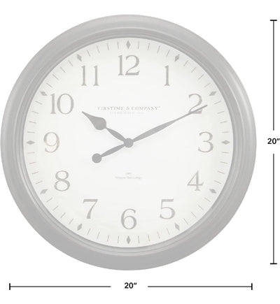 FirsTime & Co.® Avery Whisper Wall Clock, American Crafted, Oil Rubbed Bronze, 20 x 2 x 20- NEW OUT OF BOX!!!