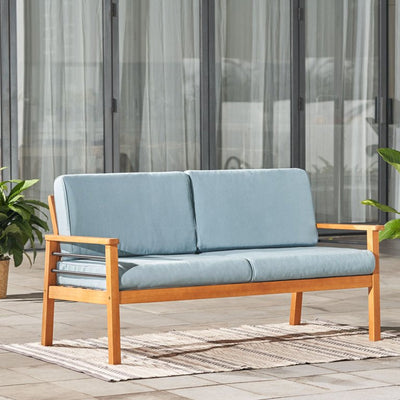 VIFAH Gloucester Contemporary Patio Wood 2-Seater Sofa- NEW AND ASSEMBLED!!!