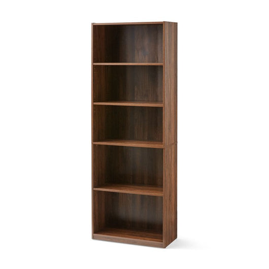 Mainstays 71" 5-Shelf Bookcase with Adjustable Shelves, Canyon Walnut**New in Box**