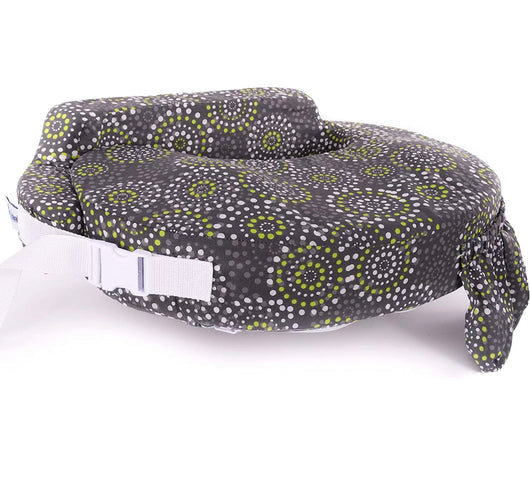 My Brest Friend Original Nursing Pillow for Breastfeeding, Nursing and Posture Support with Pocket and Removable Slipcover, Grey, Yellow Fireworks- NEW OUT OF BOX!!!!