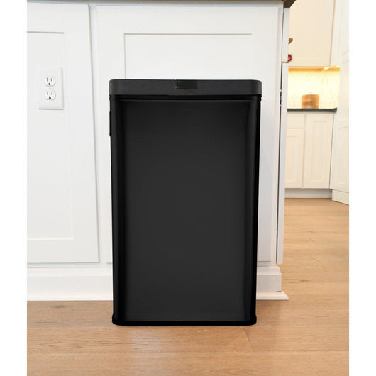 Better Homes & Gardens 13.7 gal Touchless Dual Sensor Kitchen Garbage Can, Stay Open Lid- NEW OUT OF BOX! (Minor dent from shipping)
