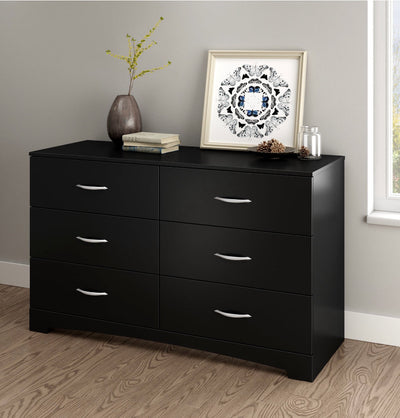 South Shore SoHo 6-Drawer Double Dresser, Black!! NEW IN BOX!!