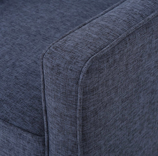 Christopher Knight Home Mervynn Mid-Century Modern Fabric Recliner, Dark Blue!! NEW AND ASSEMBLED!!