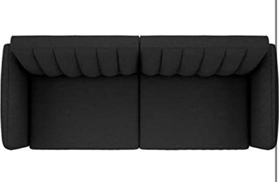 Novogratz Brittany Sofa Futon - Premium Upholstery and Wooden Legs - Dark Gray!  -Brand new and assembled