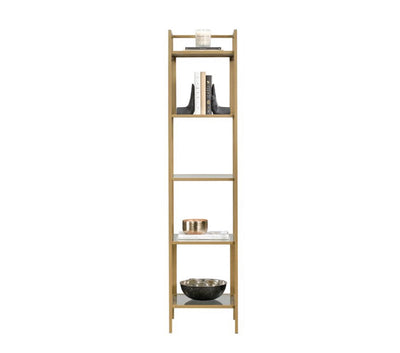Better Homes & Gardens Nola Narrow Bookcase, Gold Finish- NEW IN BOX!!!