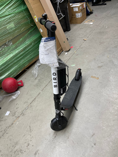 Bird ES4-800 Electric Scooter-Dual Battery- 28 mile Range-800 Watt Motor, Ground Effect Lights, Front Shock Absorption, 15.5 MPH, Ultra-Lightweight, Electric Scooter for Adults (Renewed)- new -small shipping scuffs on display - works great