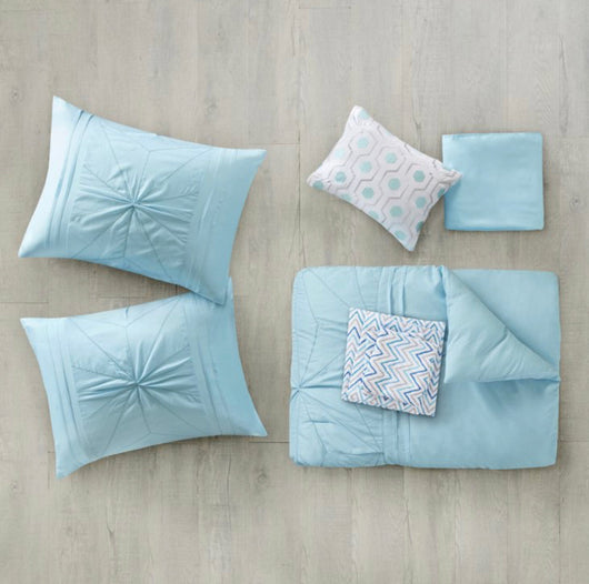 Home Essence Apartment Kara Embroidered Comforter and Sheet Set- NEW IN BAG!!!