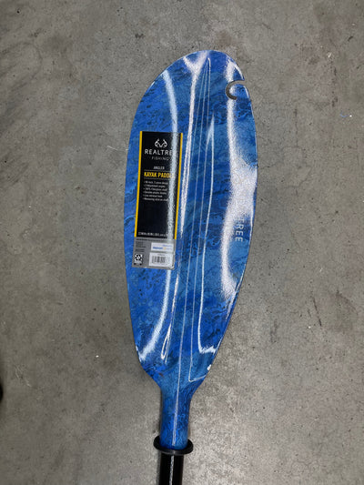 Real Tree Premium Fiberglass Angler Kayak Paddle, 90 inch- brand new