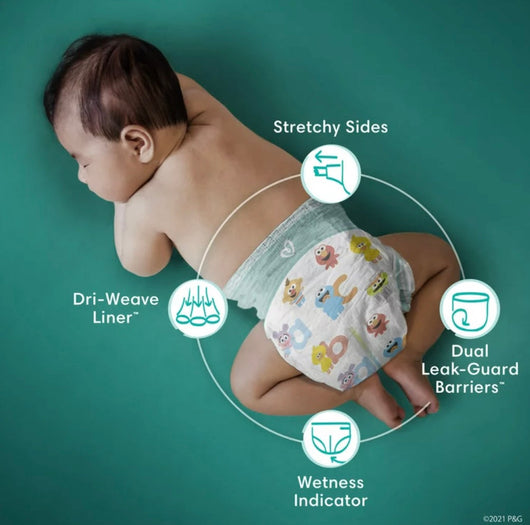 Pampers Baby Dry Extra Protection Diapers, Size 4, 144 Count- NEW IN BOX!!!