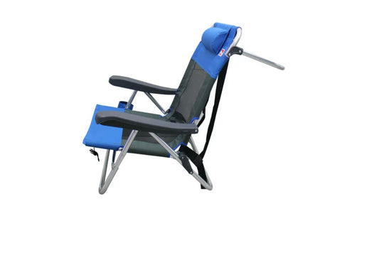 Outdoor Spectator 2 Pack Multiple Positions Beach Chair - Blue- NEW OUT OF BOX!!!