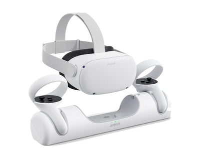 Anker Charging Dock for Oculus Quest 2, Oculus Certified Charging Station Stand Set, Headset Display Holder and Controller Mount Station with 2 Rechargeable Batteries, USB-C Charger and Cable- NEW IN BOX (FACTORY SEALED)!!!!