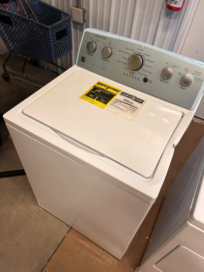 Kenmore 28" Top-Load Washer with Triple Action Agitator and 4.2 Cubic Ft. Total Capacity, White!  -Brand new never used (Dented from shipping, photos shown - Was tested in spin and works perfectly)