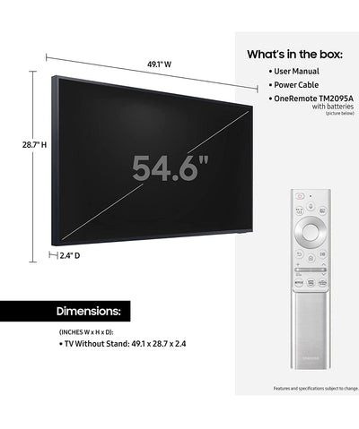 SAMSUNG 55-inch Class QLED 4K UHD The Terrace Series Outdoor Direct Full Array 16x Quantum HDR 32x, Weatherproof, Wide Viewing Angle, Smart TV with Alexa Built-in (QN55LST7TAFXZA, 2020 Model)- NEW IN BOX !