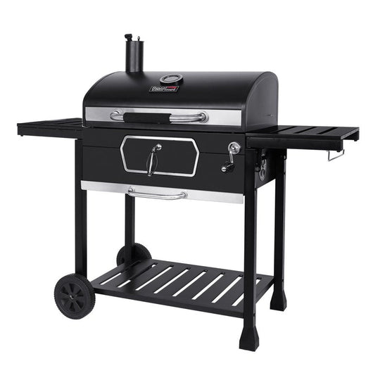 Royal Gourmet CD2030AN Deluxe 30-Inch Charcoal Grill, BBQ Smoker Picnic Camping Patio Backyard Cooking, Black**New in Box,slight dent from shipping**