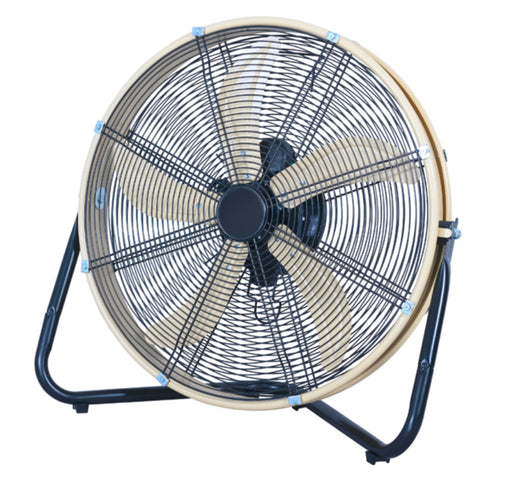 Kool-Flo 20-inch High Velocity Drum Fan with Wall Mount, Black/Sandstorm- NEW IN BOX!!!