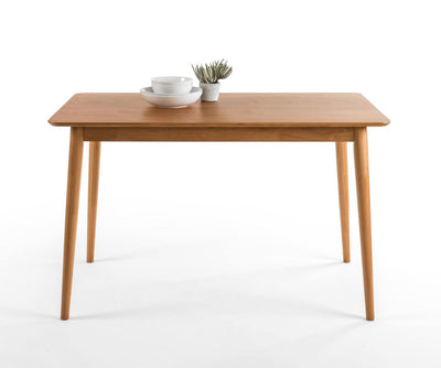 ZINUS Jen 47 Inch Wood Dining Table / Solid Wood Kitchen Table / Easy Assembly, Natural- NEW IN BOX!!!