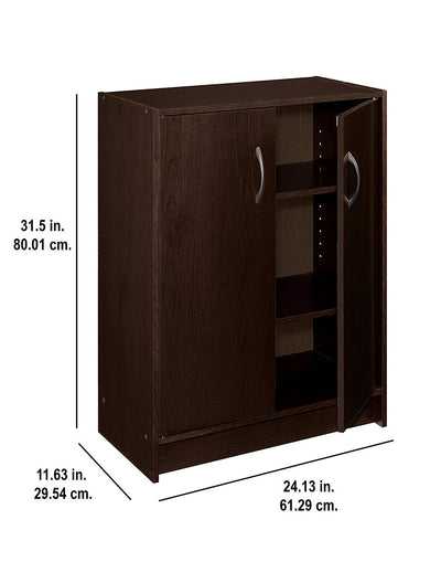 ClosetMaid 8925 2-Door Stackable Laminate Organizer, Espresso**New in box**
