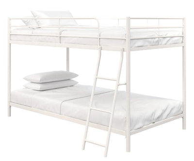 Mainstays Small Space Twin Over Twin Junior Bunk Bed, White!! NEW IN BOX!!!