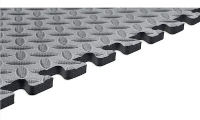 Norsk Gray 24 in. x 24 in. x 0.47 in. Foam Interlocking Floor Mat (6-Pack)!! NEW IN PLASTIC!!