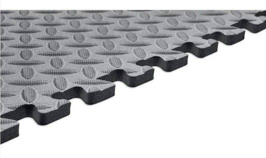 Norsk Gray 24 in. x 24 in. x 0.47 in. Foam Interlocking Floor Mat (6-Pack)!! NEW IN PLASTIC!!
