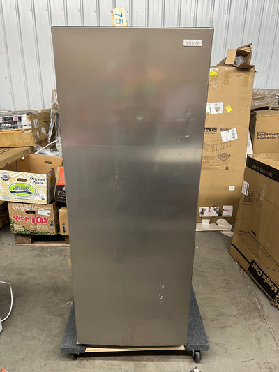 Vissani 7 cu. ft. Convertible Upright Freezer in Stainless Steel Look!! NEW OUT OF BOX, SCRATCHED AND DENTS FROM SHIPPING(PHOTOS SHOWN)!!