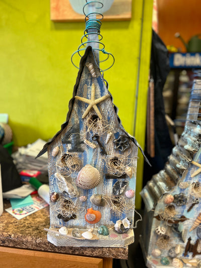 Handcrafted Seaside Retreat Birdhouse