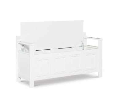 Linon Laredo Storage Bench, White- NEW IN BOX!!!