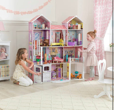 KidKraft Country Estate Wooden Dollhouse for 12-Inch Dolls with 31-Piece Accessories, Gift for Ages 3+!  -Brand new in the box