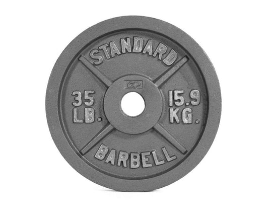 CAP Barbell Gray Olympic Cast Iron Plate, 35 Lbs.- NEW OUT OF BOX!!!