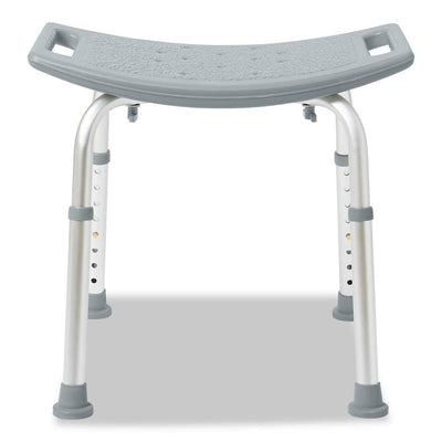 Medline Shower Chair Without Back, Bath Bench Supports up to 400 lbs, Gray**New in box**