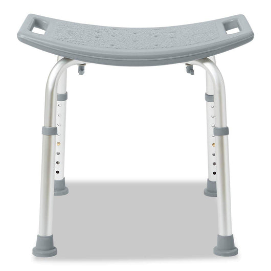 Medline Shower Chair Without Back, Bath Bench Supports up to 400 lbs, Gray**New in box**