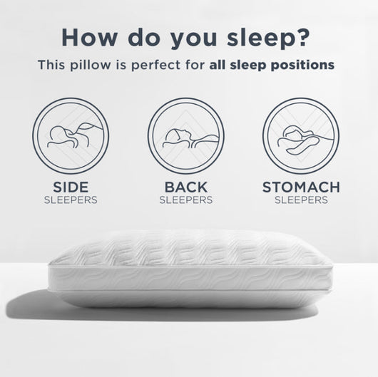 Tempurpedic Cloud ProHi Memory Foam Bed Pillow with Washable Cover, Queen- NEW!!!!