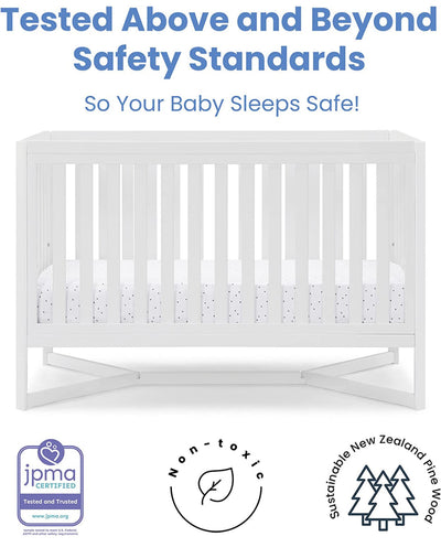 Delta Children Tribeca 4-in-1 Baby Convertible Crib, Bianca White!! NEW IN BOX!!