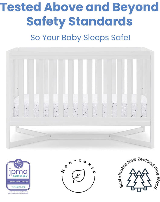 Delta Children Tribeca 4-in-1 Baby Convertible Crib, Bianca White!! NEW IN BOX!!