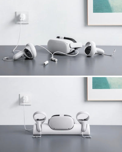 Anker Charging Dock for Oculus Quest 2, Oculus Certified Charging Station Stand Set, Headset Display Holder and Controller Mount Station with 2 Rechargeable Batteries, USB-C Charger and Cable- NEW IN BOX (FACTORY SEALED)!!!!