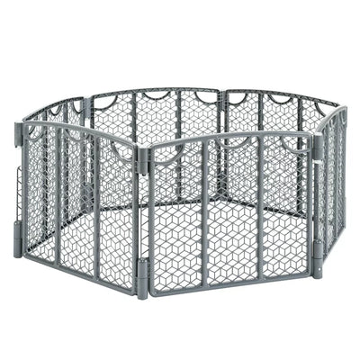 Evenflo Versatile Play Space Adjustable Freestanding Play Area, Cool Gray**New in Box**