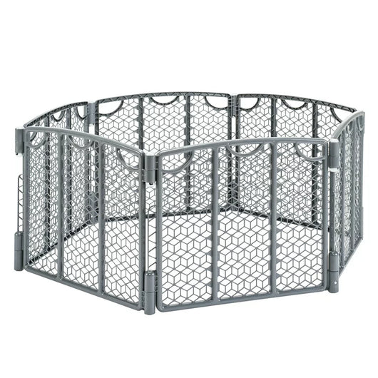 Evenflo Versatile Play Space Adjustable Freestanding Play Area, Cool Gray**New in Box**