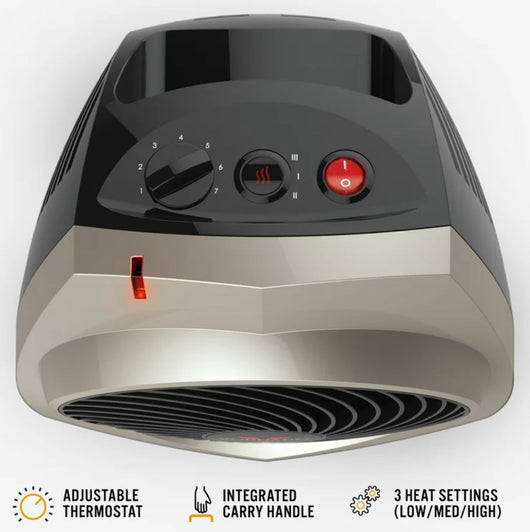 Vornado VH200 Personal Space Heater With Vortex Circulation Technology, Champagne- NEW OUT OF BOX!!!