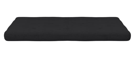 Caddie 6” Thermobonded High Density Polyester Fill Futon Mattress, Full, Black Linen**New in box** (Mattress Only)